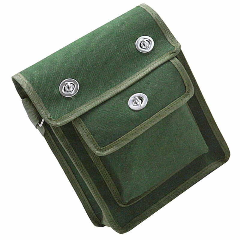 Tool Bag, Multi Layer Canvas Tool Pouch with Shoulder Strap,