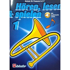 Listening, Reading & Playing - School for Trombone in C (with Online Audio)) Wind School for Beginners - ISBN: 9789043163033 + Microfibre Cleaning Cloth