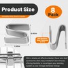 Yudylg 8 Pack Connecting S Hook for Wire Shelf System,Wire