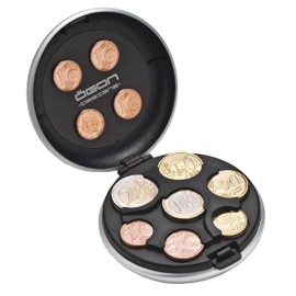 ÖGON DESIGN Euro Coin Dispenser Münzspender, Silber, Einheitsgröße