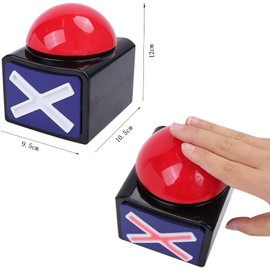 STAZWOUZZ Zumbadores de Respuesta de Juego, Zumbador Grande, Botón de Sonido de Alarma de Zumbador de Juego, Botón de Respuesta del Concurso de Preguntas Divertidas, Botones de Zumbador
