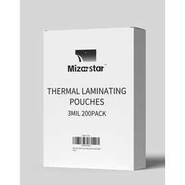 Mizarstar Thermal Laminating Pouches, 9 x 11.5 Inches, 3 Mil, Letter Size, Clear, 200 Pack, Premium Quality Laminating Sheets