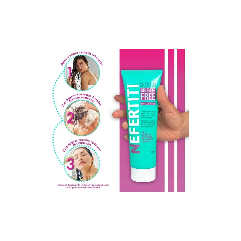 Shampoo Sin Sal Y Sin Sulfatos Para Cabello Teñido Con