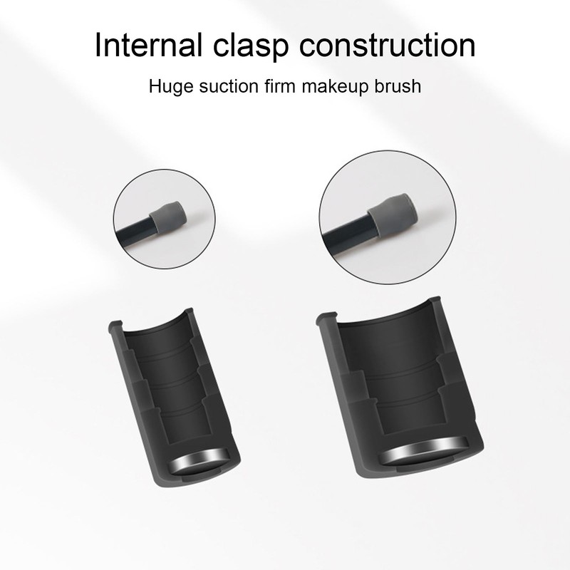 Makeup Brush Drying Rack Magnetic 12pcs Silicone Caps Foldable Makeup