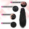 rosmile Corn Wave Drawstring Ponytail 140 Grams Natural Brown Wave
