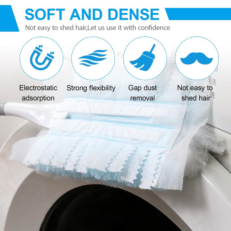 20PCS Fluffy Duster Refills, Flash Dust Magnet, Flash Dust MagnetRefills,