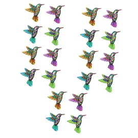 GANAZONO 20pcs Hummingbird Wall Art Hanging Ornament for Living Room and Bedroom Decor Iron Craftsmanship Realistic Design for Indoor and Outdoor Use