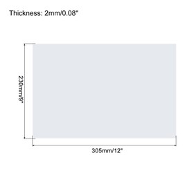 uxcell EVA Foam Sheets White 12 Inch x 9 Inch 2mm Thickness for Crafts DIY Pack of 30