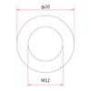 DRC arumigasukettowassya- M12 x 20 mm 5 Pieces Universal