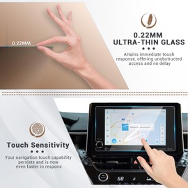 YEE PIN 8 Inch Compatible with Toyota Corolla Touring Sports/Corolla Cross/Hybrid 2023 Screen Protector Navigation Protective Film GPS Navigation Film 9H Hardened Protection Scratch Resistant