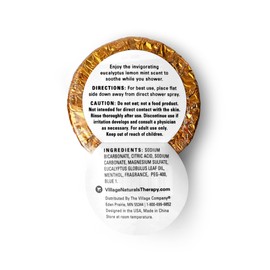 Village Naturals Therapy Breathe Shower Bomb Steamers, Soothing Scent, Eucalyptus and Menthol, 60 g, Pack of 8