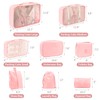 Xducom 8 Set Packing Cubes, Travel Luggage Packing Organizers (PINK)