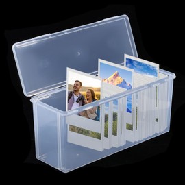 CHGCRAFT Graded Sports Card Plastic Storage Box with Lid Transparent Trading Card Storage Graded Card Case Baseball Card Case for Display Psa Card Rating Card Loose Cards, 11.8×4.17×5 inch