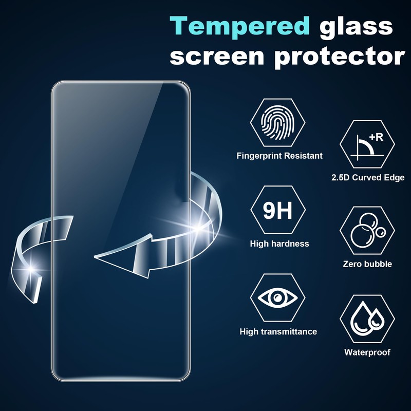 Fhyeugfy Tempered Glass Screen Protector Compatible for Nothing Phone 3