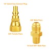 MENSI 1/4" Quick Connect Propane Disconnect Universal Adapter Kit Convert