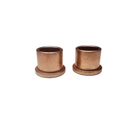 American Bronze, 3/8 x 1/2 x 1/2 Sleeve Bearing, Bronze Bushing Flange, Made in the USA