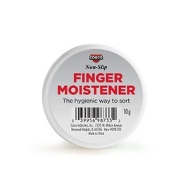 COSCO Fingertip Moisteners, 10g Container, 3/Pack