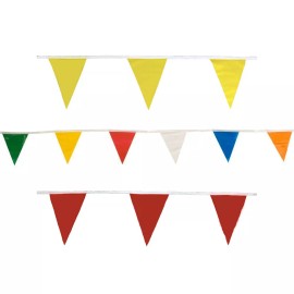 Presco Standard Pennant Flags: 60 ft. (Alternating 6 Colors)