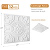 WOWSTAR 12-Pack 24"x24" Drop Ceiling Tiles, Waterproof Glue up Ceiling