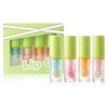 4 Colors Lip Oil Lip Glaze, Big Brush Head Hydrating Lip Glow Oil, Shiny Transparent Lip Gloss Plumping, Smooth Glossy Finish Clear Tint Shiny and Vegan, Moisturizing (4, colors)