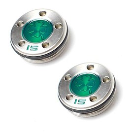 PLUSKER 2PCS Golf Custom Putter Weights with Green Four-Leaf Clover Pattern 15g Available for Select Newport Studio Design California GoLo Futura X Series Clubs Head