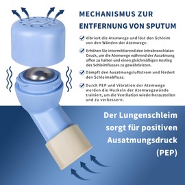 Murlancra Lungentrainer Atemtrainer Schleimfreiheit Atemtrainer Atemgerät Original Lungentrainer
