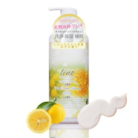lino Clay Cream Shampoo, Healthy Beauty, Yuzu Scent, 17.6 oz (500 g)