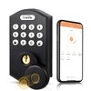 Keypad Deadbolt, Smart Fingerprint Deadbolt Locks for Front Door, Keyless