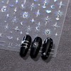 5D Embossed Star Moon Nail Art Stickers Decals Self Adhesive