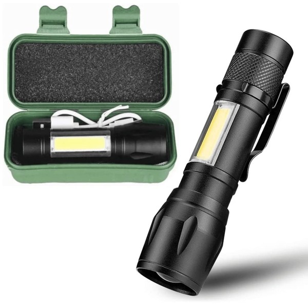 Taktikal Led USB ŞARJLI Ultra Güçlü Mini Boy El Feneri