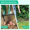 Garden Hoe, Heavy Duty Trenching Hoes with 60 Inch Long