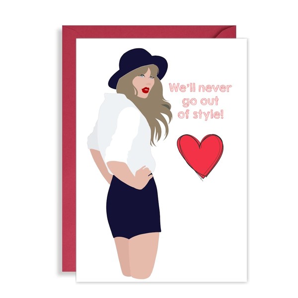 Taylor Swift Birthday/Anniversary Card - Cute Valentine for a Swiftie!
