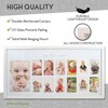 Baby's First Year Frame in Elegant White Natural Wood -