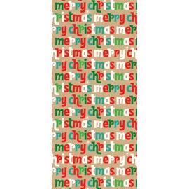 Glick Four Sheets Christmas Tissue Paper, Christmas Tissue Paper, Kraft Red Green Christmas Tissue Paper, Christmas Wrap Tissue Paper, Patterned Gift Wrap, Multi, TPX82