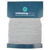 White Elastic Cord 6mm (1/4 Inch) | 10 Metres Flat