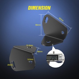 Nilight - 2 Soportes de Montaje de Antena para Pilar Trasero, Puede Am X3 Soportes de látigo para luz LED Compatible con Can Am Maverick X3 2017-2021, 2 años de garantía