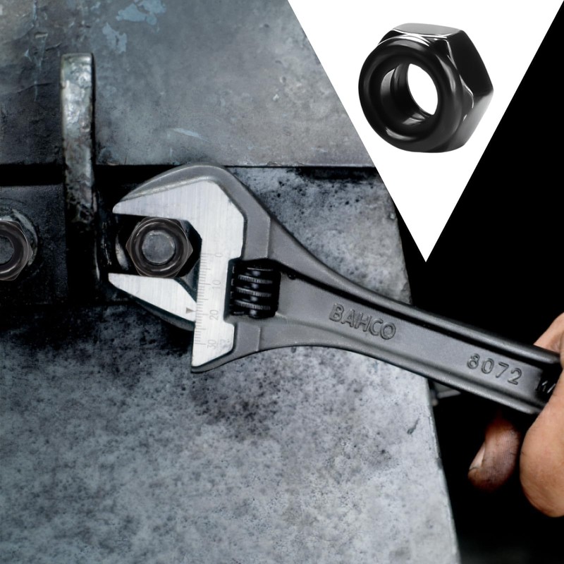 M6 Nuts Self-Locking Nuts Carbon Steel Nut M6 Pack of