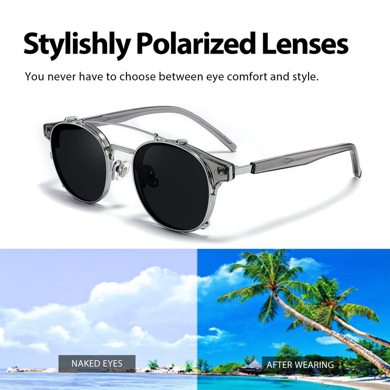 Technigadgets Pedro Steampunk - anteojos de sol de doble lente