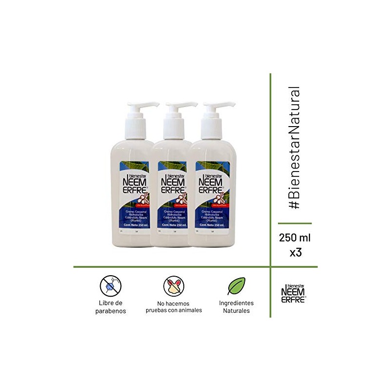 Crema Hidratante Humectante Cara Manos Cuerpo Calendula Karite Neem Natural