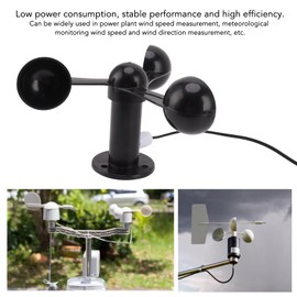 Zerodis Anemometer Sensor, Anemometer Sensor, Wind Speeds, Weatherproof Wind Speed Sensor with Waterproof Cable, Cup with 8M Waterproof Cable, 4cm