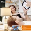 SAIWEYA Crystal Table Lamps Modern 3-Way Dimmable Bedside Lamp with