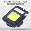 4 Set COB Keychain Work Light 1000lm 3 Modes Waterproof