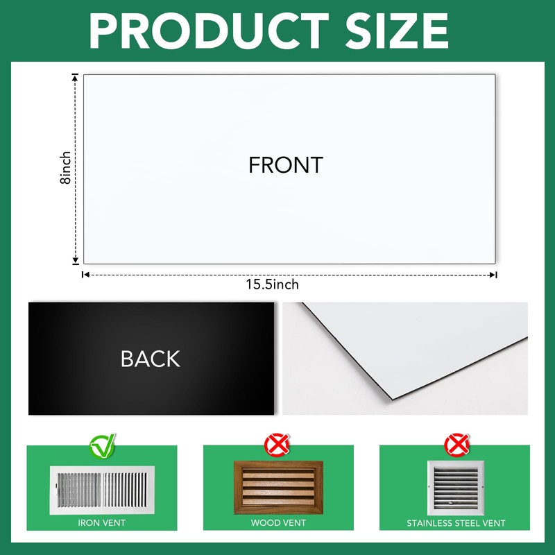 4 Pack Magnetic Vent Covers, Strong Vent Covers 8x15.5inch High