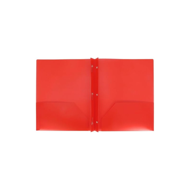 Plastic Folder with Prongs 2 Pocket - Up&Up (RED)