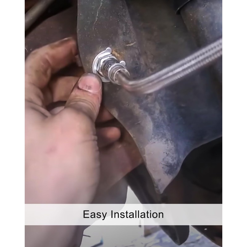 TIKSCIENCE 4-6" Front Stainless Brake Lines Fit for Bronco F-150