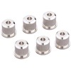 GOTOH String Bushings for Guitar, Set of 6, Nickel (PTLB-1N)