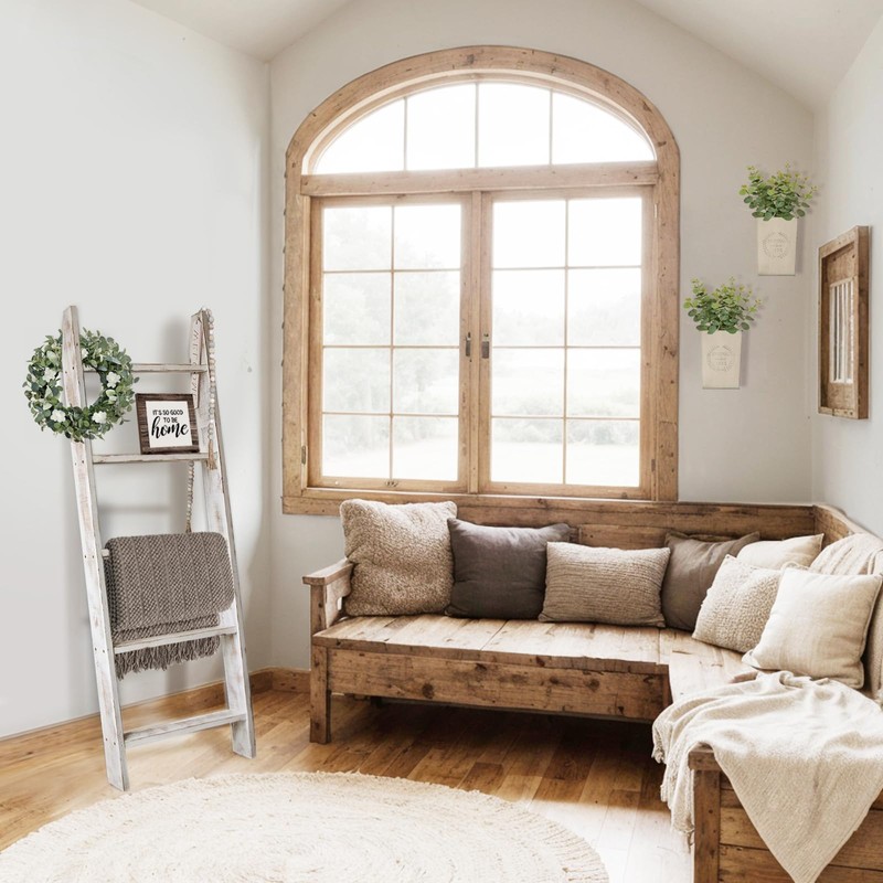 Honest Blanket Ladders for The Living Room, 5-Tier Blanket Holder,