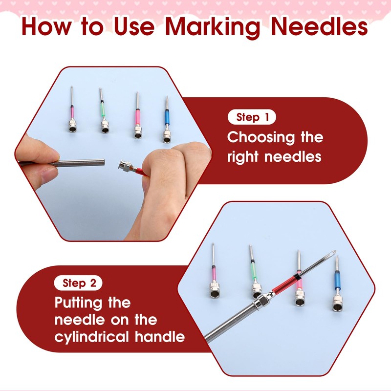 12 Pcs Punch Needle Kit, Embroidery Punch Needle Tool Wooden