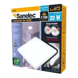 Sanelec Plafon Luminario Led Cuadrado Ajustable 20w - 1228 Sanelec