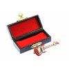 Miniblings Electric Guitar Brooch Guitaris Band Star Music Box Red